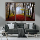 Foggy Forest Wall Art Landscape Canvas Print