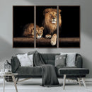 Lion Canvas Wall Art – Majestic Animal Print Artwork for by MyGreatCanvas | Canvas Wall Art Prints | Photo Prints & Wall Decor