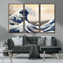 Wall Art Kanagawa Canvas Artwork Abstract Print