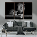 Lion Family Wall Art Canvas Print – Framed Majestic Wildlife by MyGreatCanvas | Canvas Wall Art Prints | Photo Prints & Wall Decor