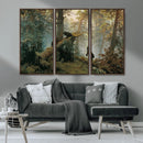 Baby Bears in Forest Wall Art Canvas Print by MyGreatCanvas | Canvas Wall Art Prints | Photo Prints & Wall Decor