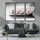 Framed Luck Poker Cards Canvas – Modern Triptych Wall Art,