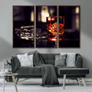 Whiskey and Cigar Canvas – Luxurious Wall Art for Home or
