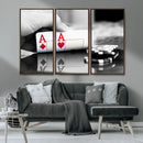 Aces Poker Art Poker Game Wall Art Canvas Print