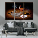 Whiskey Cigar Wall Art Canvas Print Kitchen Wall