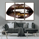 Close Up Lips Wall Art Canvas Print