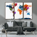 World Map Canvas Print – Detailed Map of the World Wall Art by MyGreatCanvas | Canvas Wall Art Prints | Photo Prints & Wall Decor