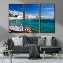 Santorini Wall Art Canvas Print