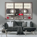 Music Cassette Iconic Wall Art Canvas Print by MyGreatCanvas | Canvas Wall Art Prints | Photo Prints & Wall Decor