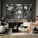 American Football Wall Art Canvas Print Framed Stadium Sport