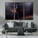 American Football Wall Art Canvas Print, Stadium Sport Wall