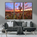 Arizona Desert Wall Art Canvas Print - Framed Deser Sunset by MyGreatCanvas | Canvas Wall Art Prints | Photo Prints & Wall Decor