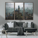 Disney Castle Wall Art Canvas Print, Living Kids Home Room
