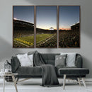 Oregon Ducks Football Team Print - Eugene Autzen Stadium