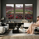 Wisconsin Badgers Team Print Canvas - Madison Camp Randall