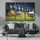 Columbus Crew Stadium Match Triple Canvas Wall Art - Dynamic