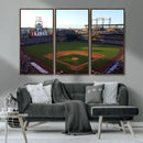 Colorado Rockies Coors Field Wall Art Canvas Print - MLB