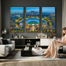 Los Angeles Dodgers Wall Art Canvas, Dodger Stadium Wall Art