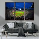 Truist Park Night Game Canvas Art - Atlanta Braves Stadium