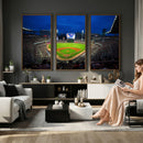 Truist Park Night Game Canvas Art - Atlanta Braves Stadium