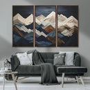 Mountain Wall Art – Modern Geometric Landscape Canvas Print,