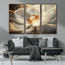 Abstract Floral Wall Art Canvas Print