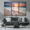 Sunset Beach Wall Art – Soothing Coastal Landscape, Ready to by MyGreatCanvas | Canvas Wall Art Prints | Photo Prints & Wall Decor