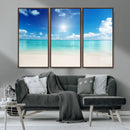 Blue Ocean Wall Art Canvas Print - Tranquil Ocean Paradise