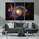Nebula and Galaxies in Space Wall Art Canvas Print, Spiral