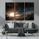 Avengers Planet Wall Art Canvas Print