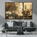 Zen Buddha Wall Art Canvas Print | Peaceful Meditation Decor