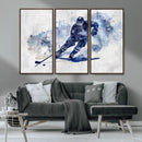 Hockey Player Wall Art Canvas Print - Sports-Inspired
