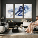 Hockey Player Wall Art Canvas Print - Sports-Inspired