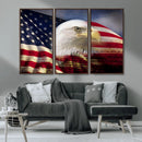 American Flag Eagle Symbol Wall Art, American Flag Eagle by MyGreatCanvas | Canvas Wall Art Prints | Photo Prints & Wall Decor