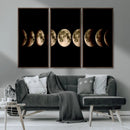 Phases of the Moon Wall Art | Canvas Print for Modern Wall by MyGreatCanvas | Canvas Wall Art Prints | Photo Prints & Wall Decor