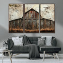 Rustic Barn Wall Art | Farmhouse Wall Decor Canvas Print |