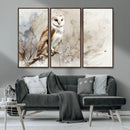Barn Owl Wall Art | Watercolor Canvas Print | Perfect for