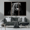 Bear Canvas Print | Wildlife Wall Art for Cabin Decor |