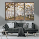 Forest Grove Wall Art | Serene Pathway Canvas Print | Ready