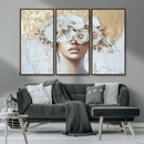 Golden Petal Wall Art - Canvas Print Flower Head Woman by MyGreatCanvas | Canvas Wall Art Prints | Photo Prints & Wall Decor