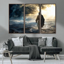 Jesus Walking Water Wall Art – Inspirational Christian