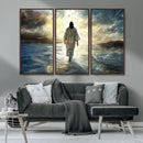 Jesus Walking on Water Wall Art | Canvas Print | Ready to