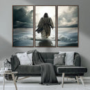 Jesus Walking on Water Wall Art | Canvas Print | Ready to