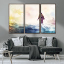 Watercolor Jesus Walking on Water Canvas Print, Christian by MyGreatCanvas | Canvas Wall Art Prints | Photo Prints & Wall Decor