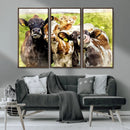 Curious Cows Farmhouse Wall Art | Ready to Hang and Framed