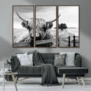 Scottish Highland Cow Wall Art | Rustic Farmhouse Décor |