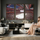 Barton Malow Little Caesars Arena Detroit Wall Art Canvas