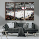 Lausanne Arena Ice Hockey Stadium Wall Art Canvas Print,