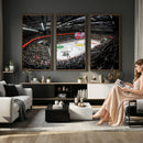 Vaudoise Lausanne Ice Hockey Arena Stadium Wall Art Canvas,