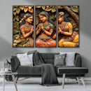 Indian Woman Statue Wall Art Canvas Print